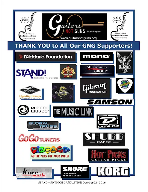 October 26, 2016 – Guitars not Guns Graduation – STAND