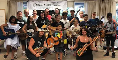August 5, 2019 Guitars not Guns Graduation – Concord Library