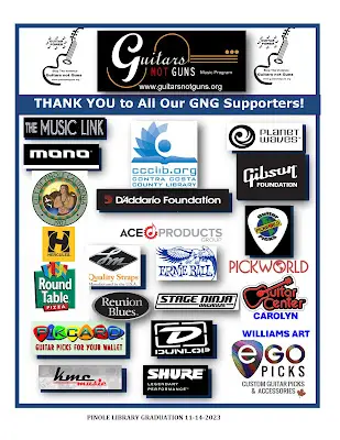NOVEMBER 14, 2023 – GUITARS NOT GUNS GRADUATION AT THE PINOLE LIBRARY