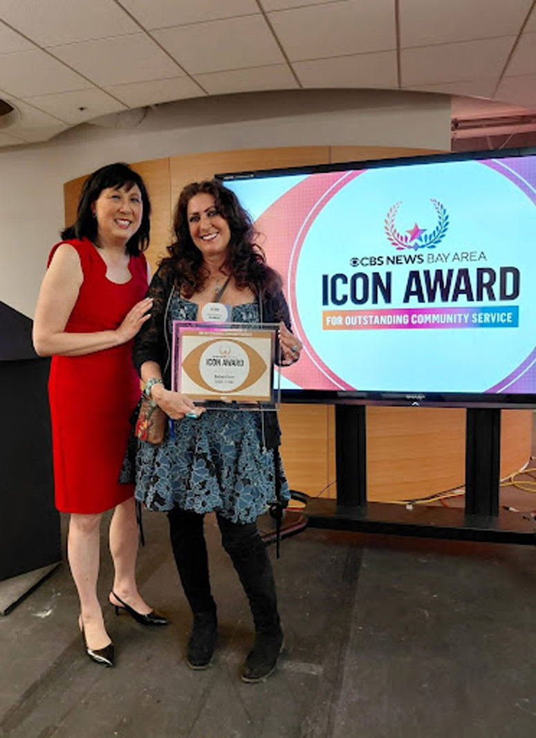 Barbara Gorin, recipient of the CBS News Bay Area ICON Award